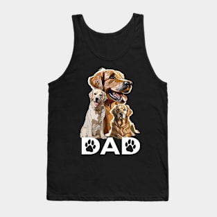 Golden Labrador Dad Tank Top